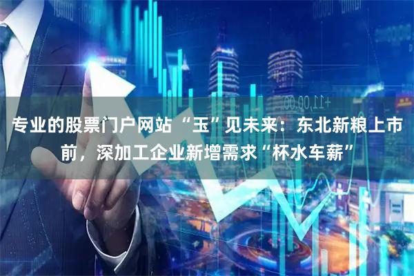 专业的股票门户网站 “玉”见未来：东北新粮上市前，深加工企业新增需求“杯水车薪”